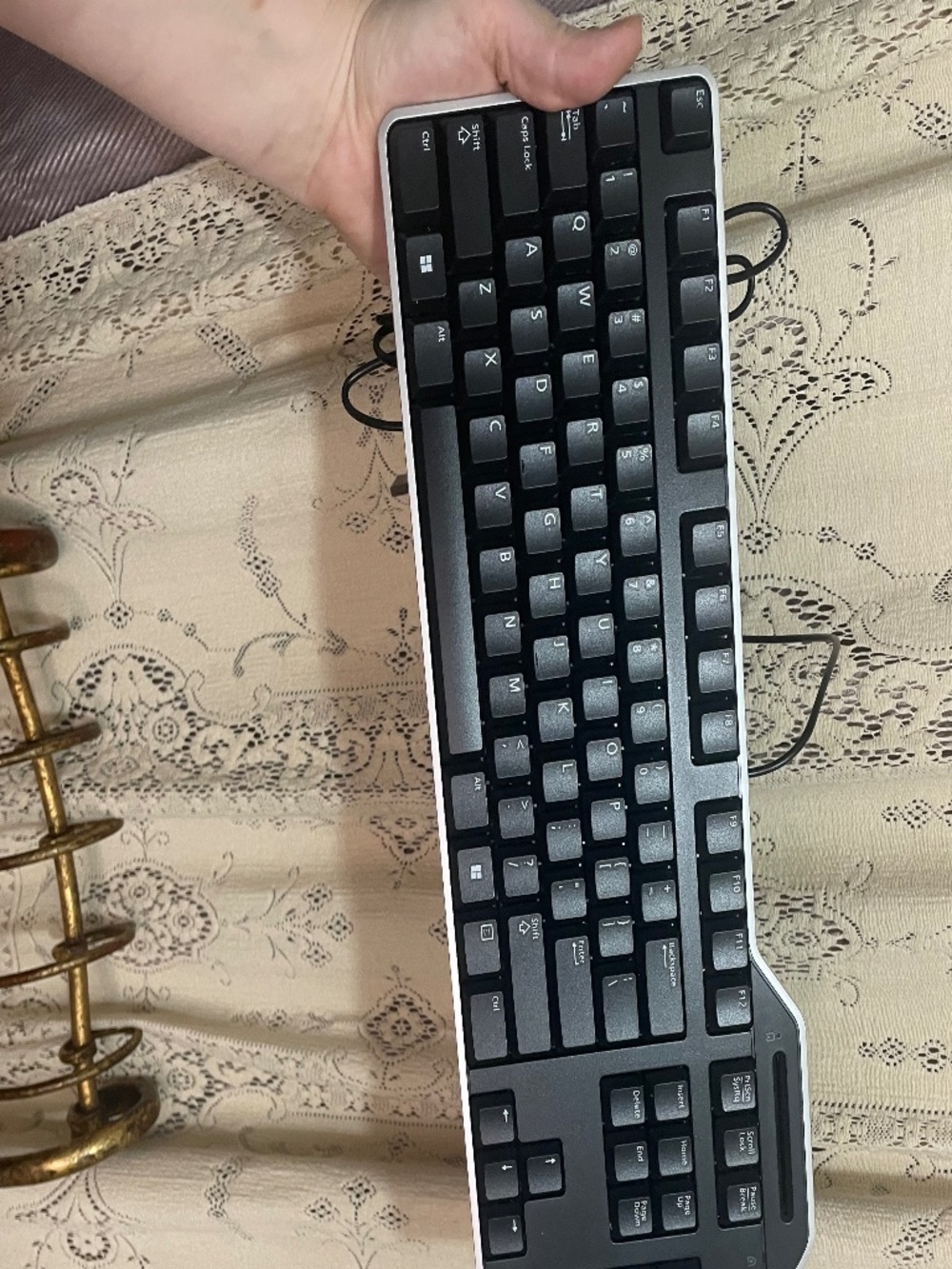 Dell KB813t Black USB Wired Desktop Keyboard W Smart Card Reader